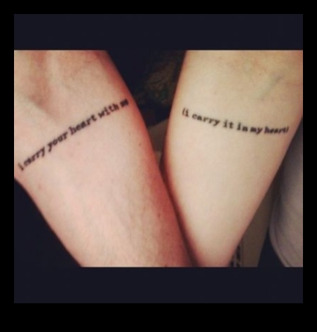 אפי דיו: קעקועים זוגיים הממחישים סיפורי אהבה נצחיים