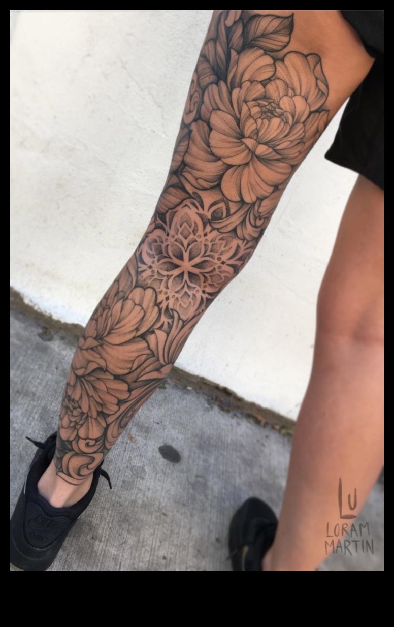 יוקרה בגפיים התחתונות: גלה את האלגנטיות של קעקוע רגליים אמנותיות