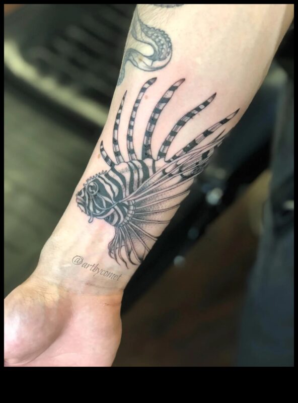 סנפירים ונוצות: צלול לתוך הרפתקאות קעקועים של בעלי חיים ימיים